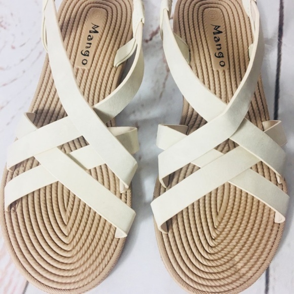 NWT Mango cream sandals Various Sizes - Picture 2 of 5